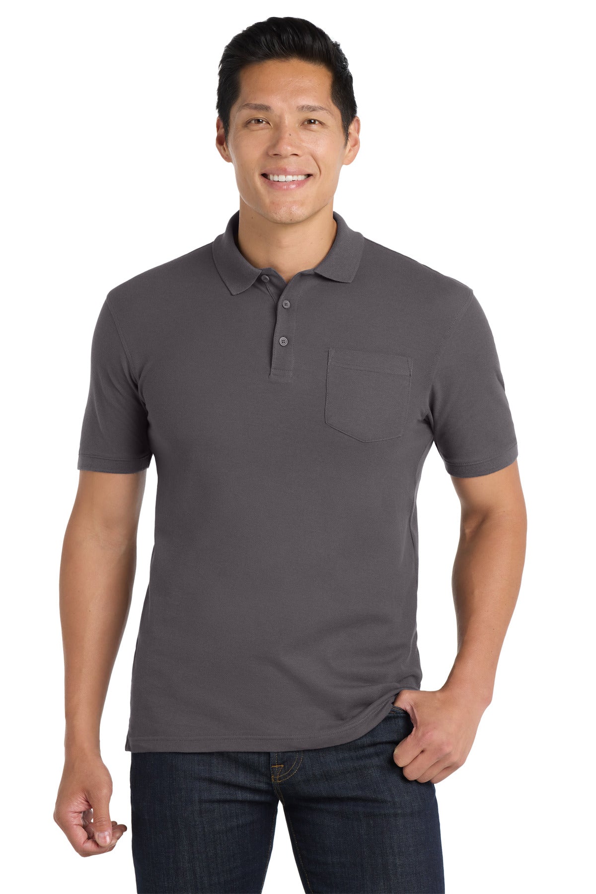 Port Authority Men's Core Classic Pique Pocket Polo