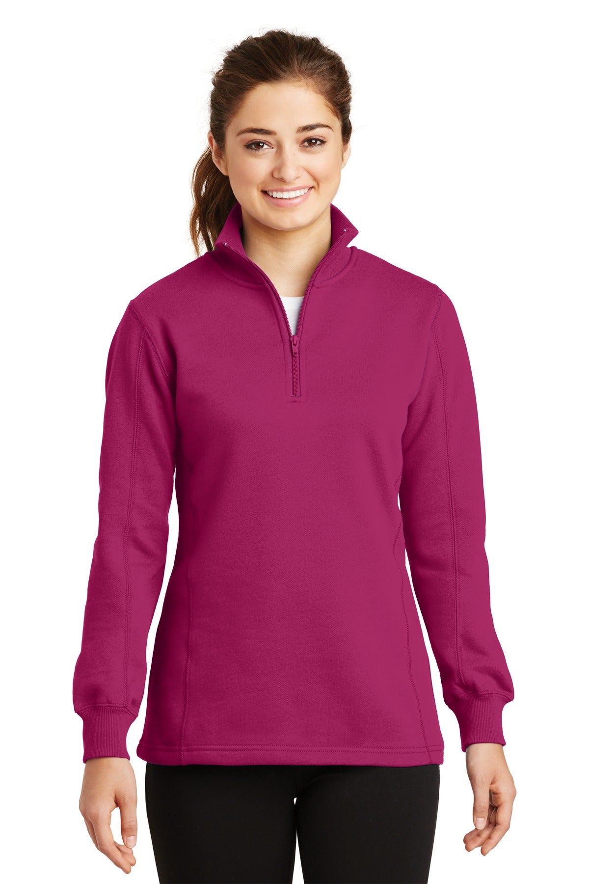 Sport-Tek Women's 1/4-Zip Sweatshirt-1