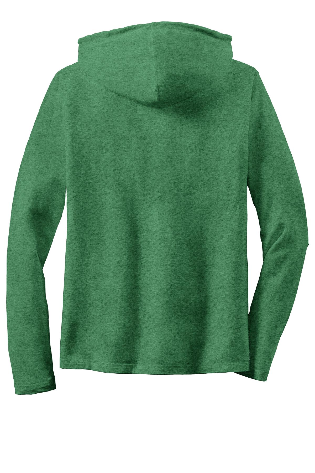 Anvil Women's 100% Combed Ring Spun Cotton Long Sleeve Hooded T-Shirt-4