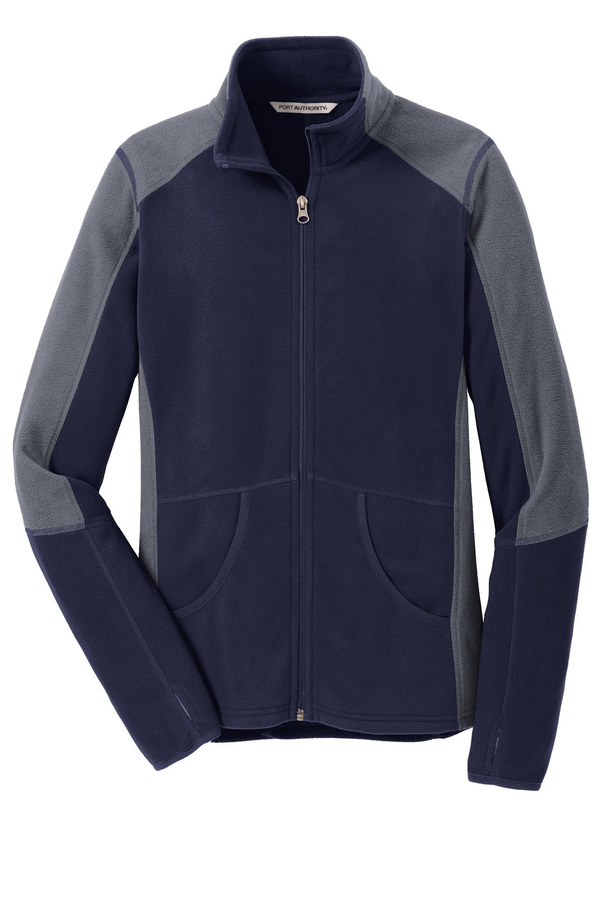 Port Authority Women's Colorblock Microfleece Jacket-3