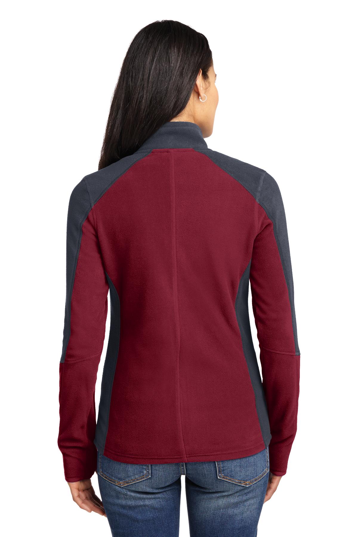 Port Authority Women's Colorblock Microfleece Jacket-2