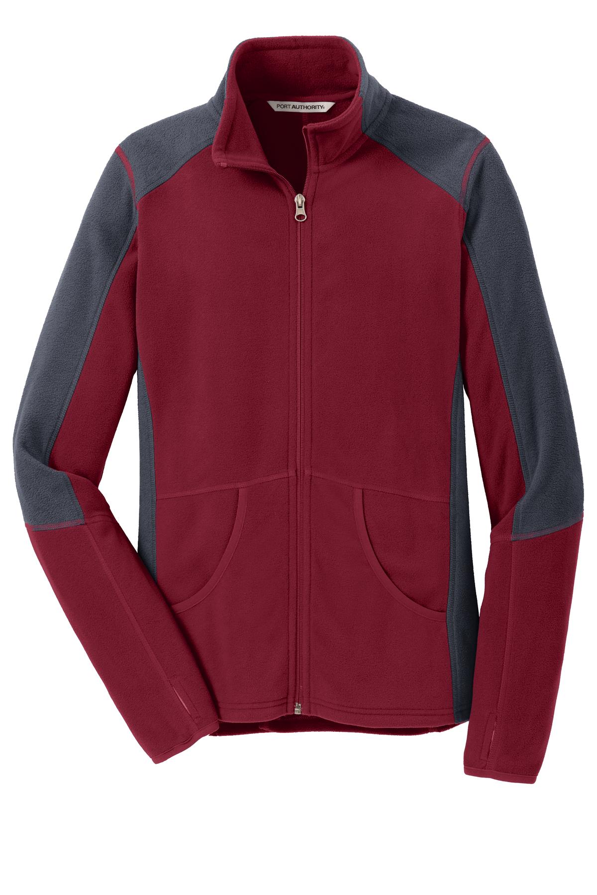 Port Authority Women's Colorblock Microfleece Jacket-3