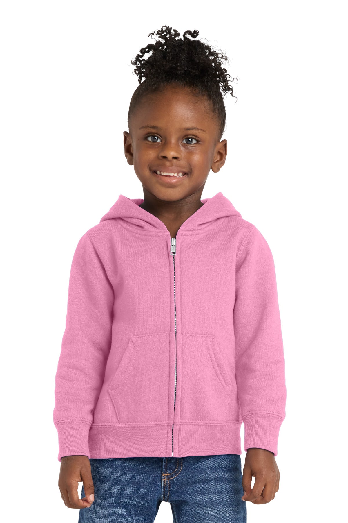 Port & Co Youth Toddler Core Fleece Full-Zip Hooded Sweatshirt
