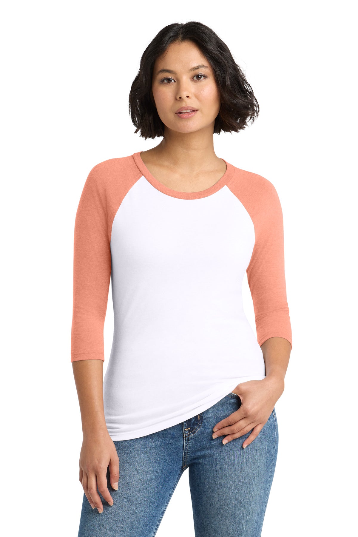 District Women's Perfect Tri 3/4-Sleeve Raglan