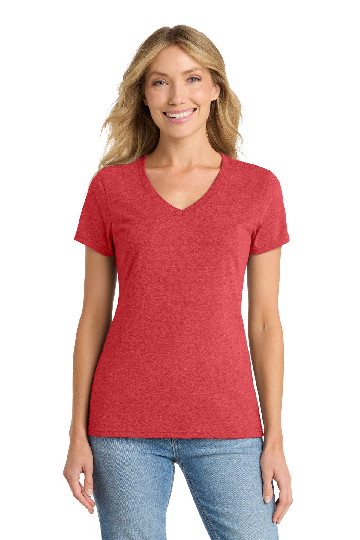 Port & Co Women's Fan Favorite Blend V-Neck Tee