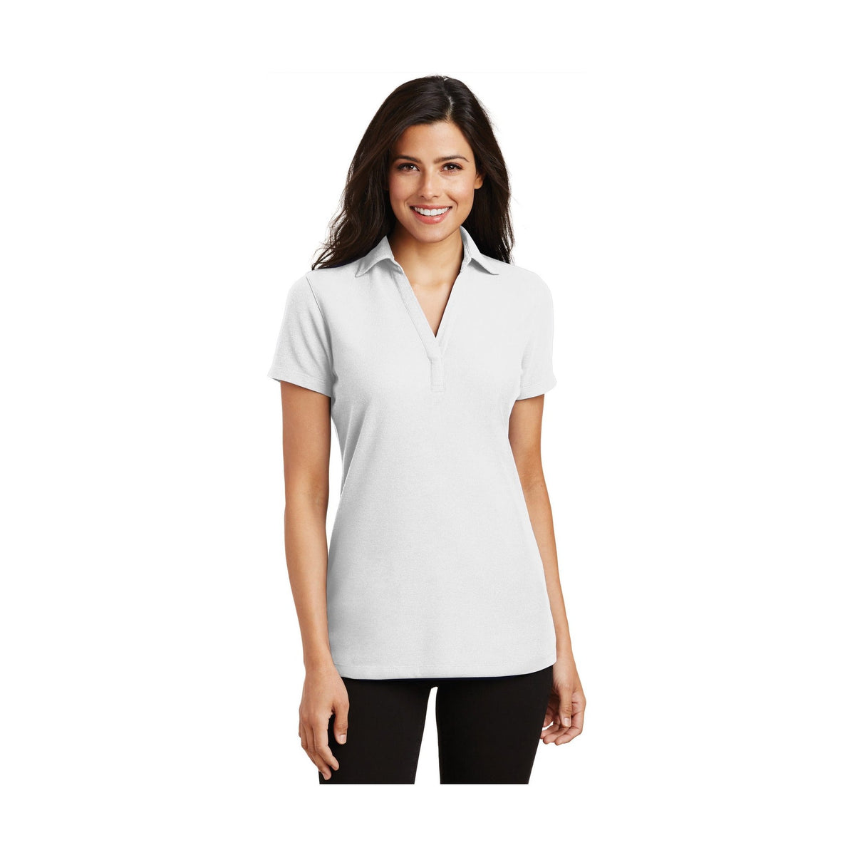 Port Authority Women's Silk Touch Y-Neck Polo