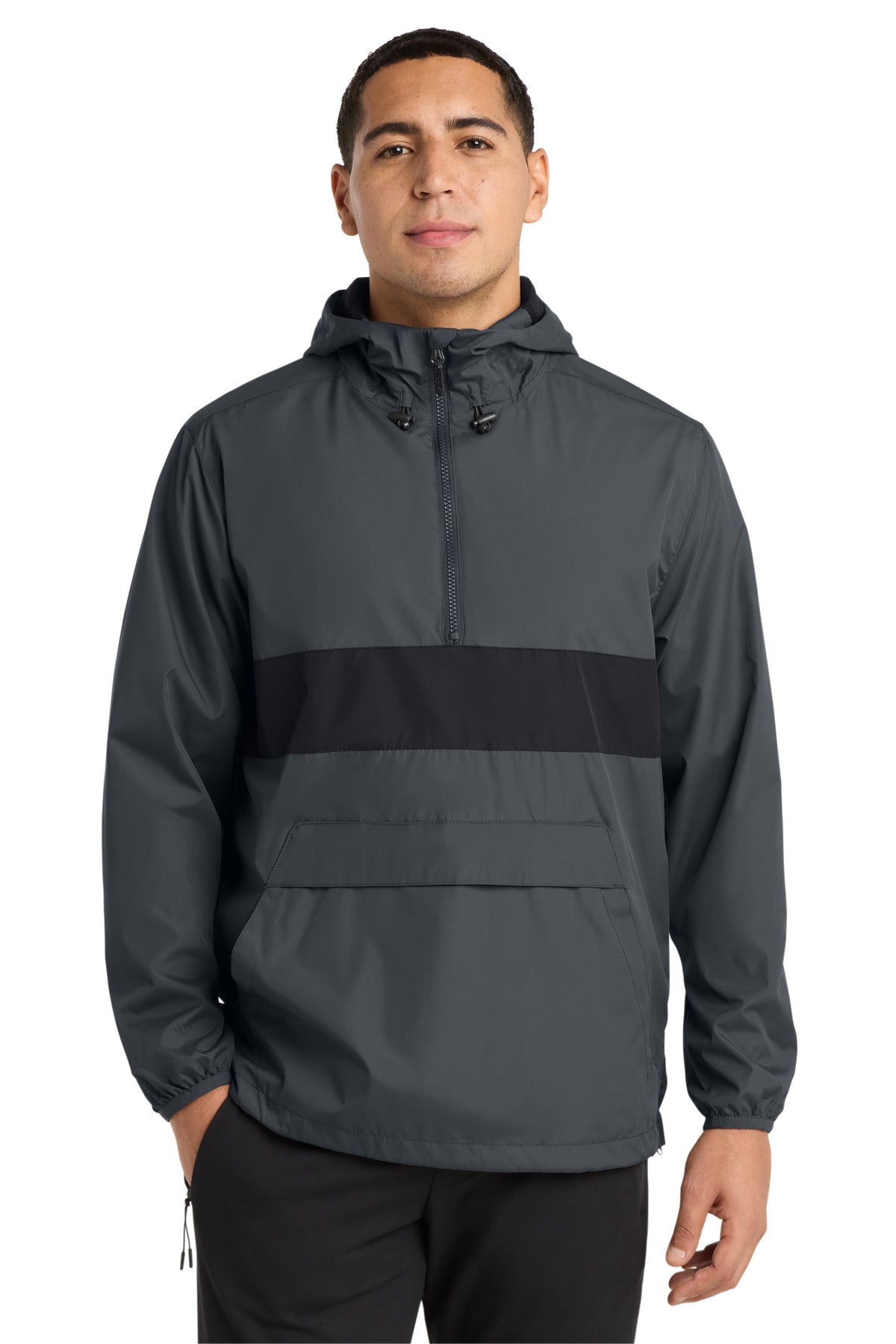 Sport-Tek Men's Zipped Pocket Anorak