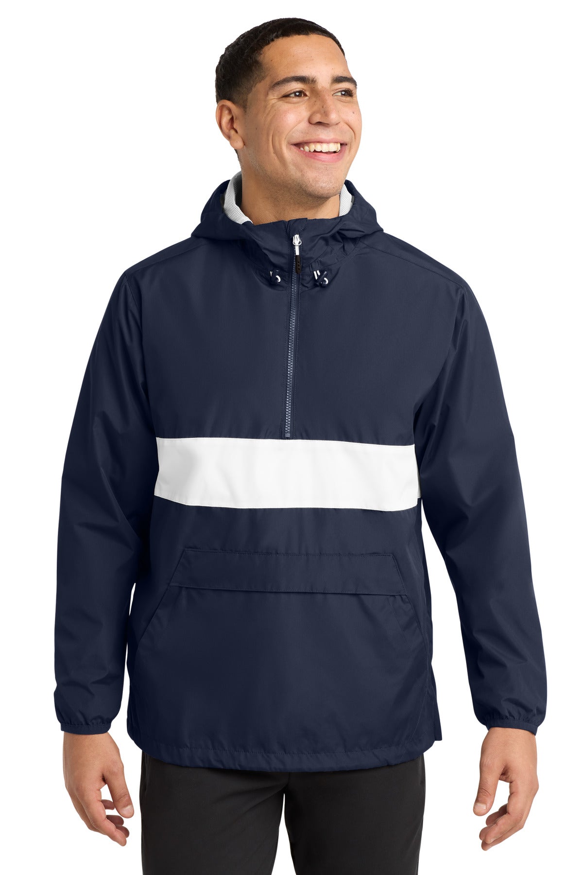 Sport-Tek Men's Zipped Pocket Anorak