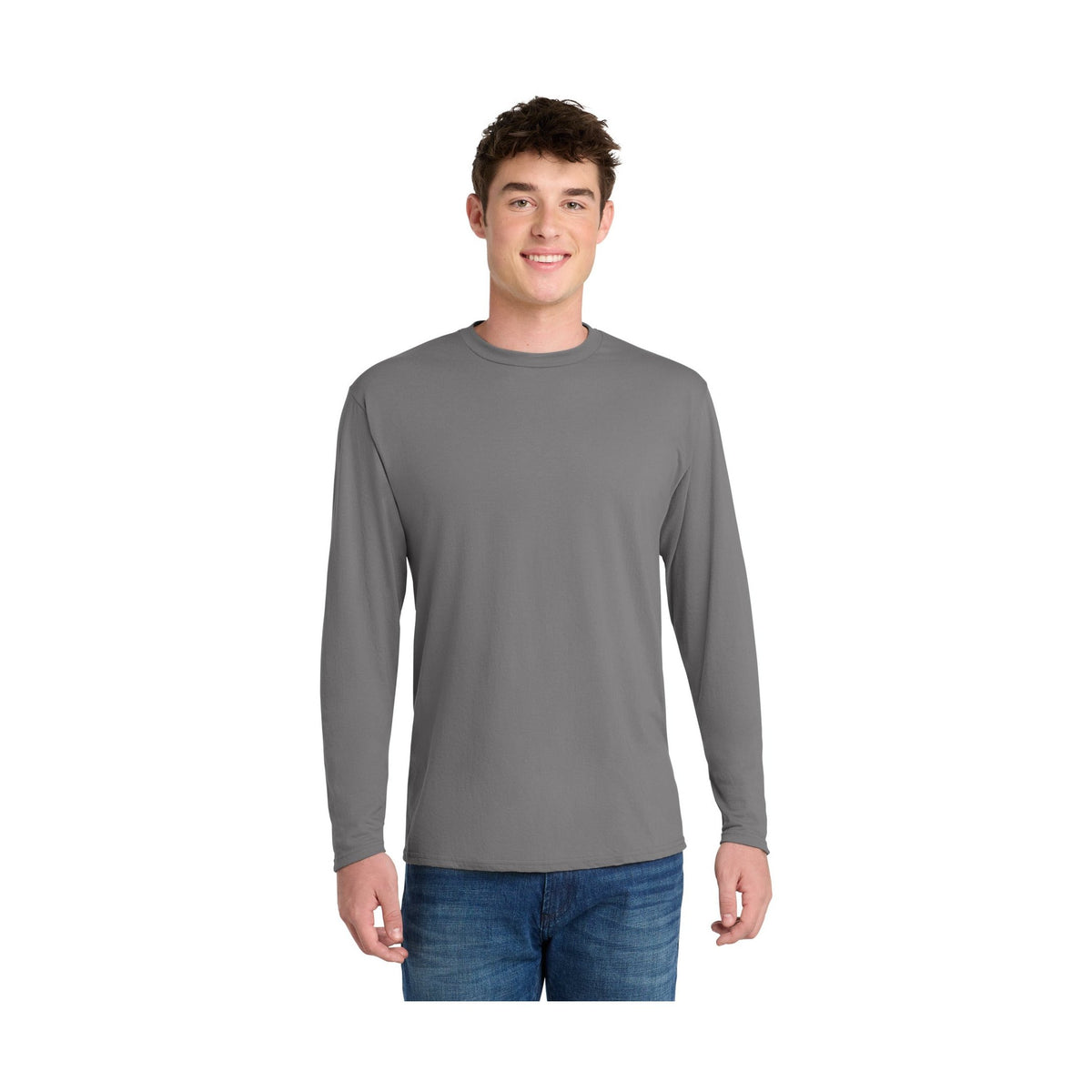 Port & Co Men's Long Sleeve Performance Blend Tee