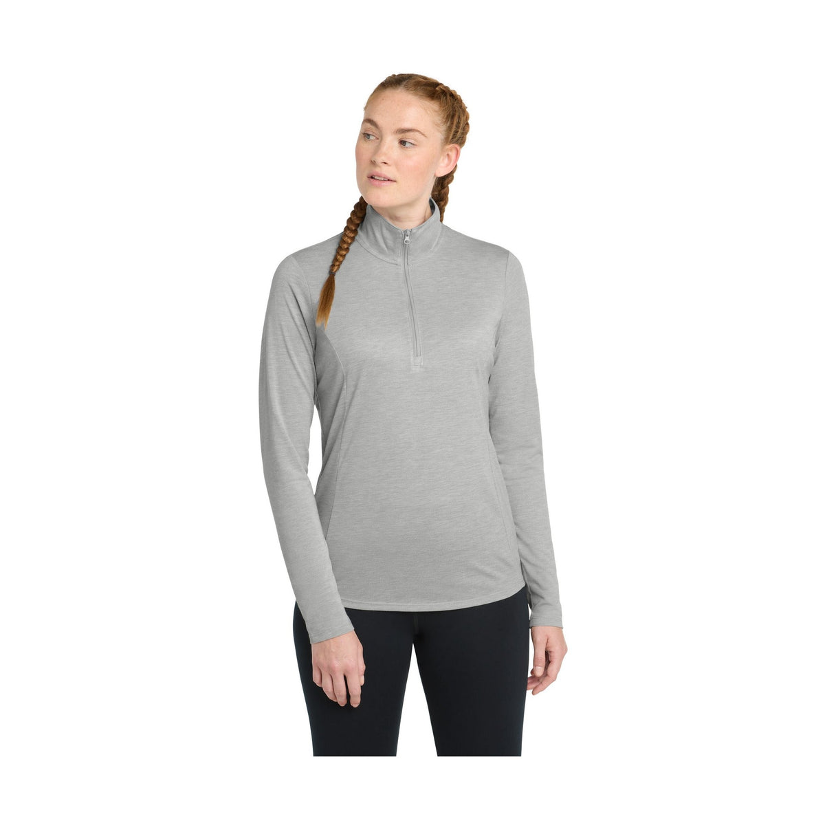 Sport-Tek Women's PosiCharge Tri-Blend Wicking 1/4-Zip Pullover