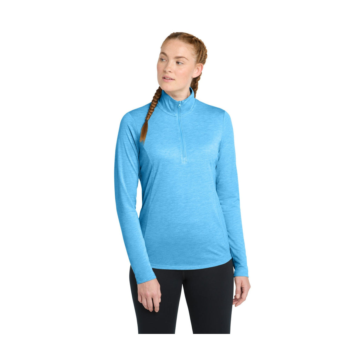 Sport-Tek Women's PosiCharge Tri-Blend Wicking 1/4-Zip Pullover