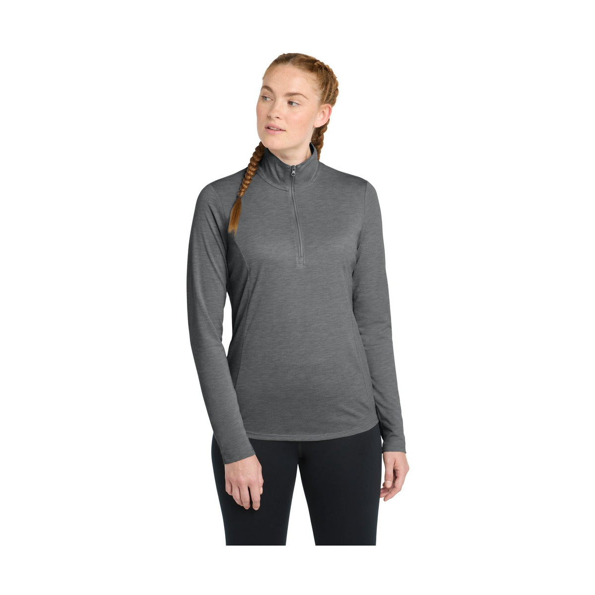 Sport-Tek Women's PosiCharge Tri-Blend Wicking 1/4-Zip Pullover
