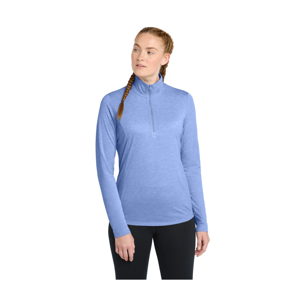 Sport-Tek Women's PosiCharge Tri-Blend Wicking 1/4-Zip Pullover