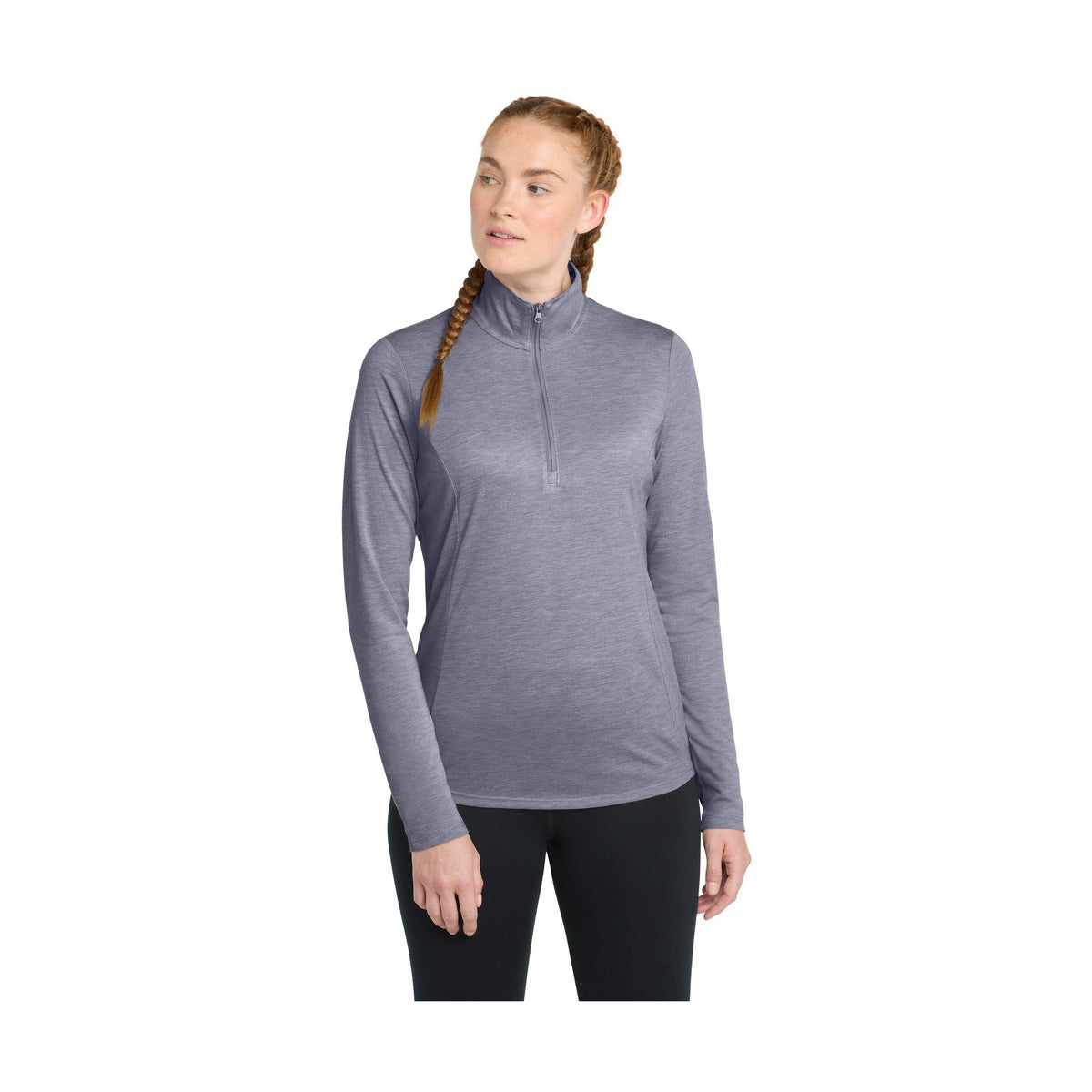Sport-Tek Women's PosiCharge Tri-Blend Wicking 1/4-Zip Pullover