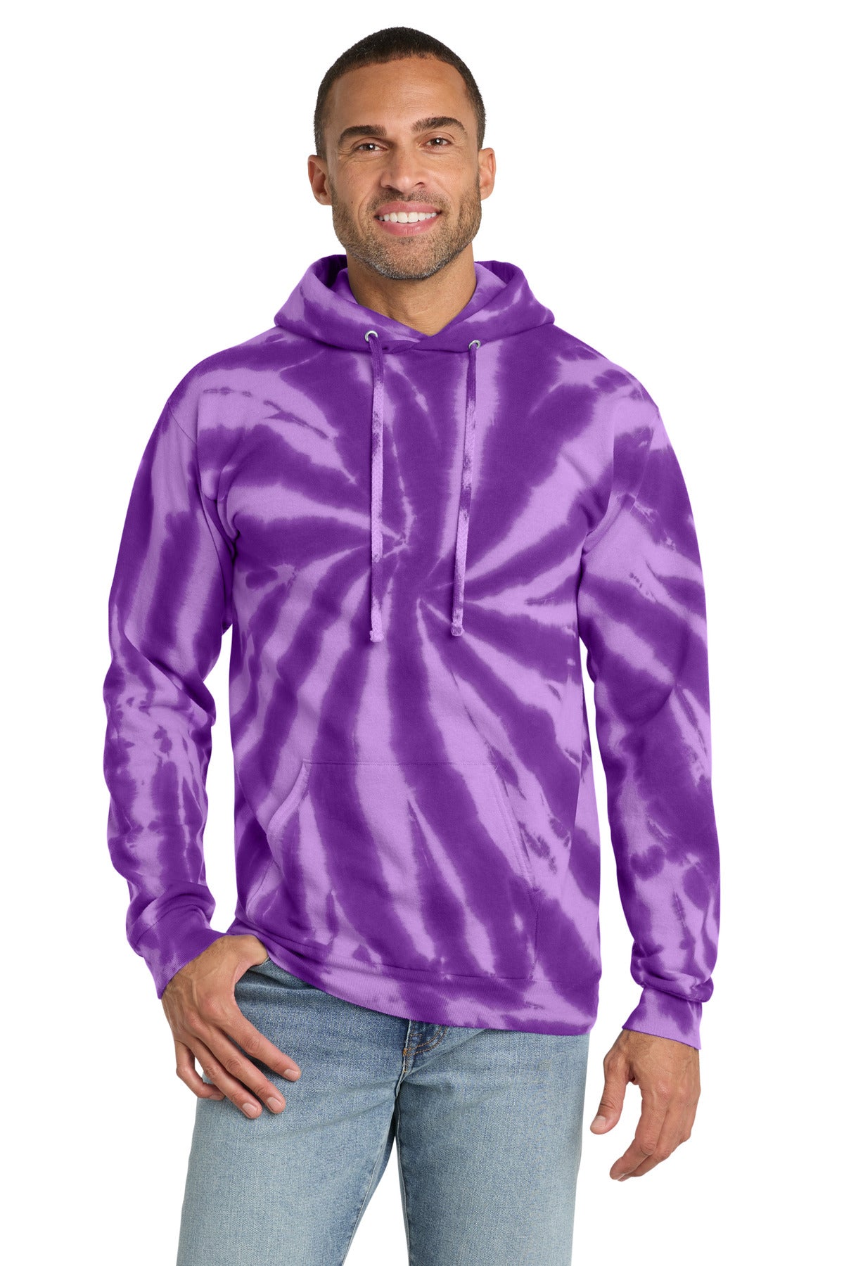 Port & Co Men's Tie-Dye Pullover Hooded Sweatshirt