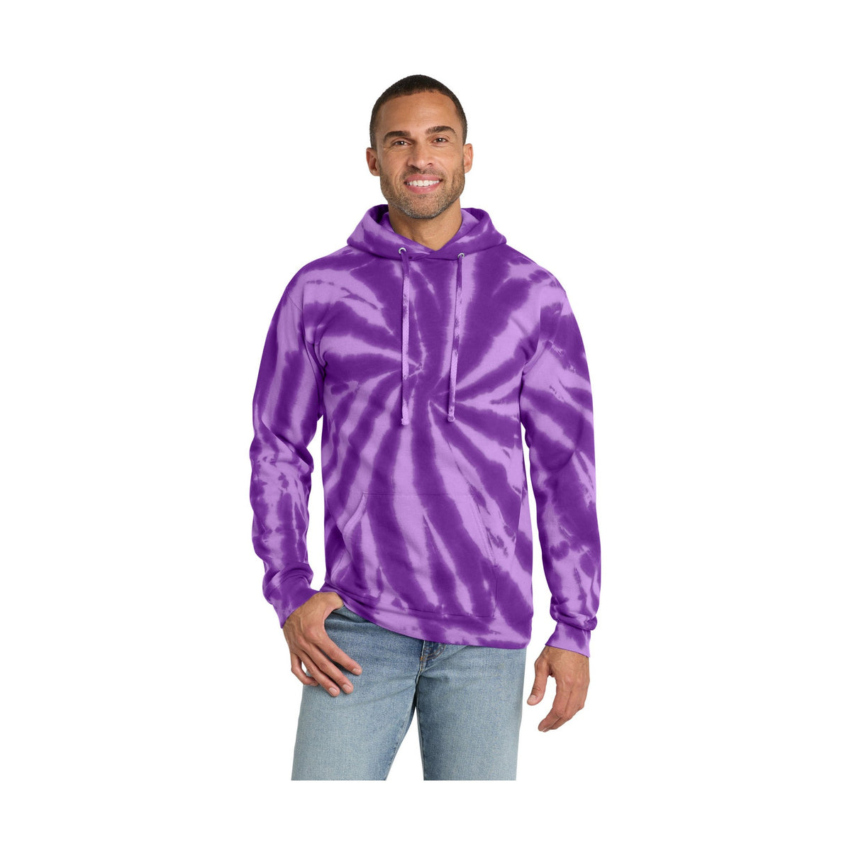 Port & Co Men's Tie-Dye Pullover Hooded Sweatshirt