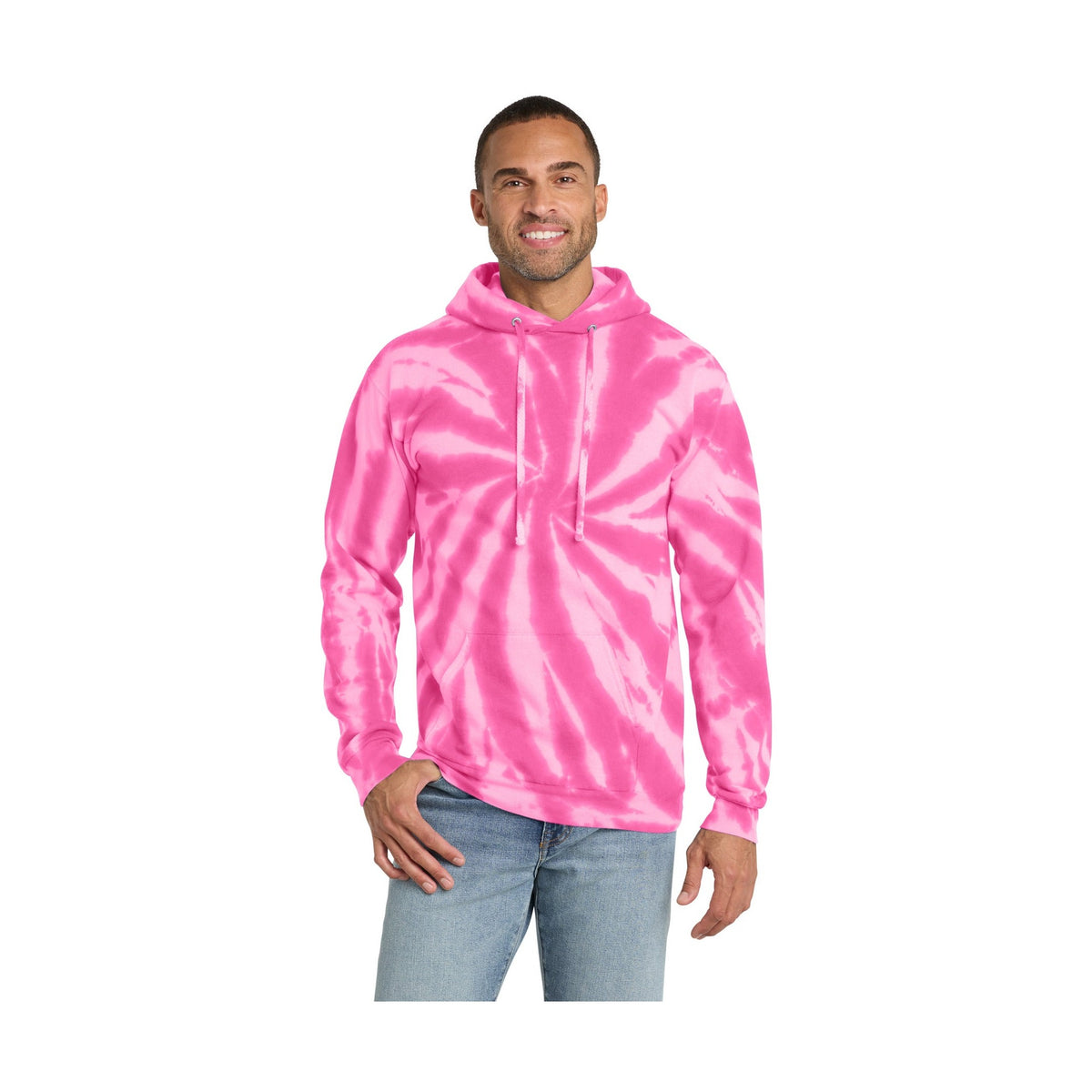 Port & Co Men's Tie-Dye Pullover Hooded Sweatshirt