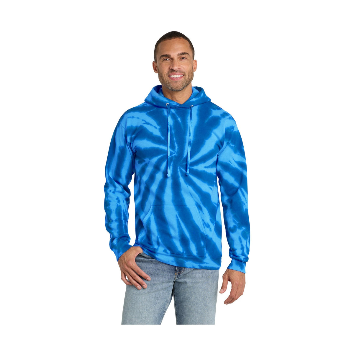 Port & Co Men's Tie-Dye Pullover Hooded Sweatshirt