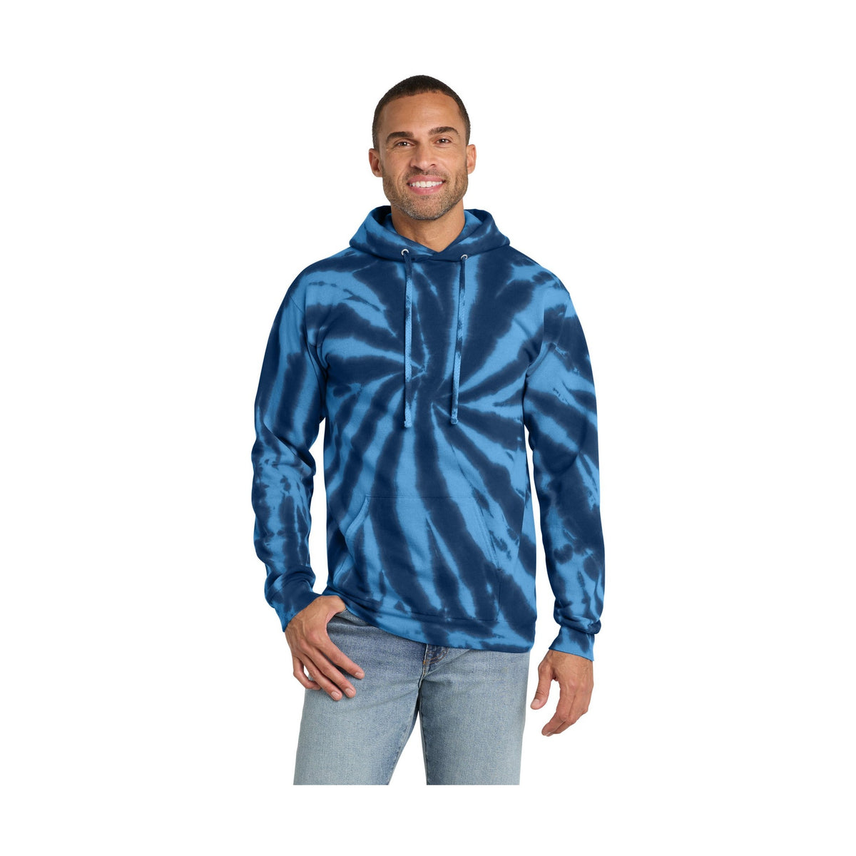 Port & Co Men's Tie-Dye Pullover Hooded Sweatshirt