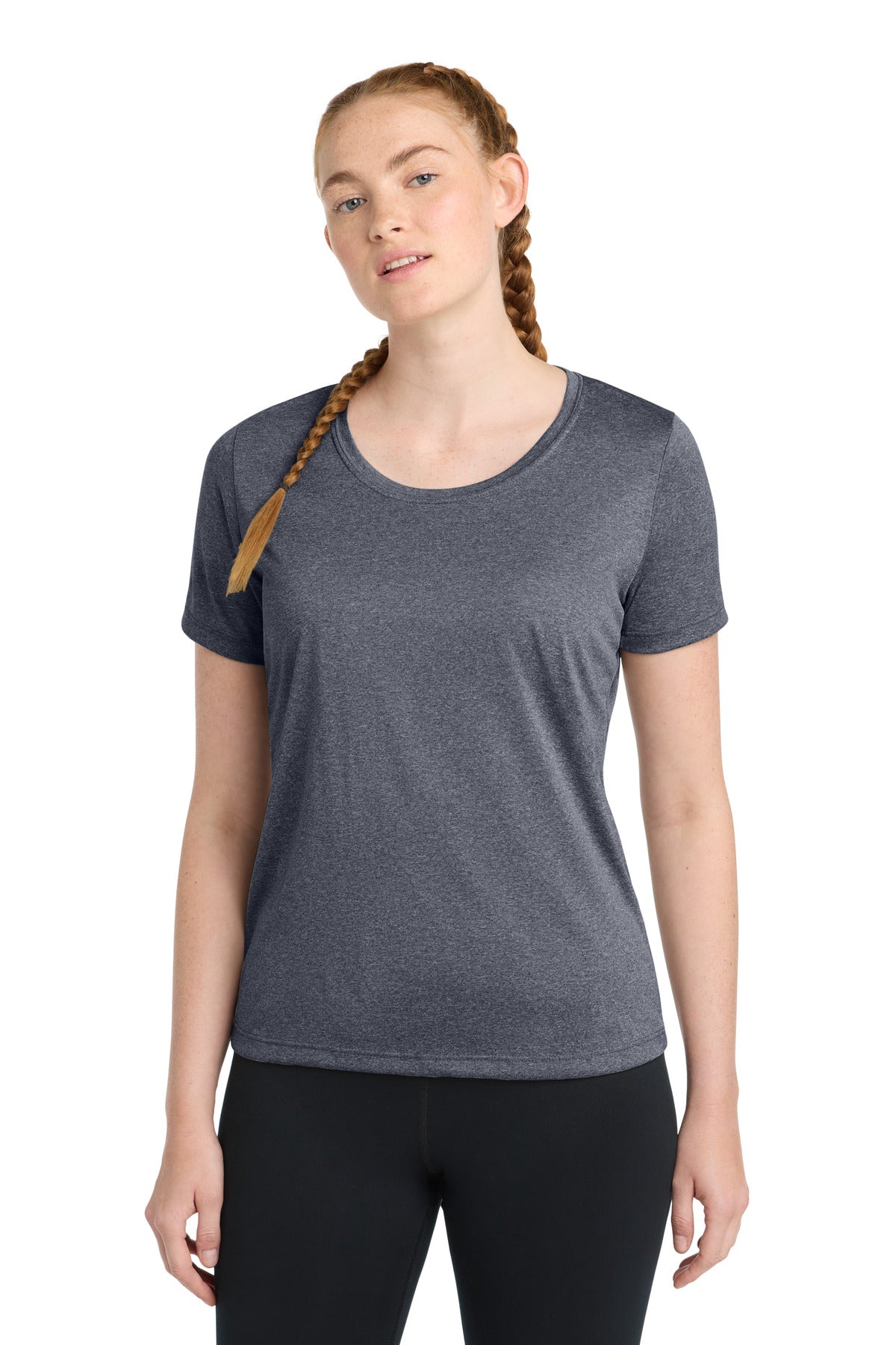 Sport-Tek Women's Heather Contender Scoop Neck Tee