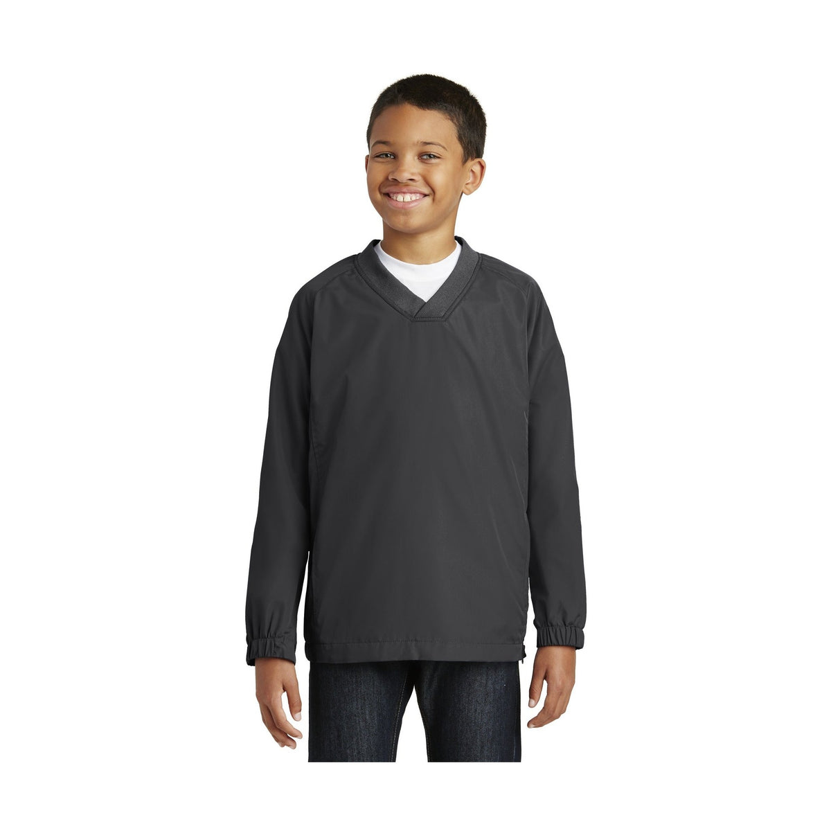 Sport-Tek ® Youth V-Neck Raglan Wind Shirt