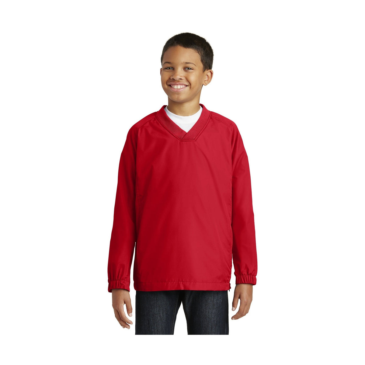 Sport-Tek ® Youth V-Neck Raglan Wind Shirt