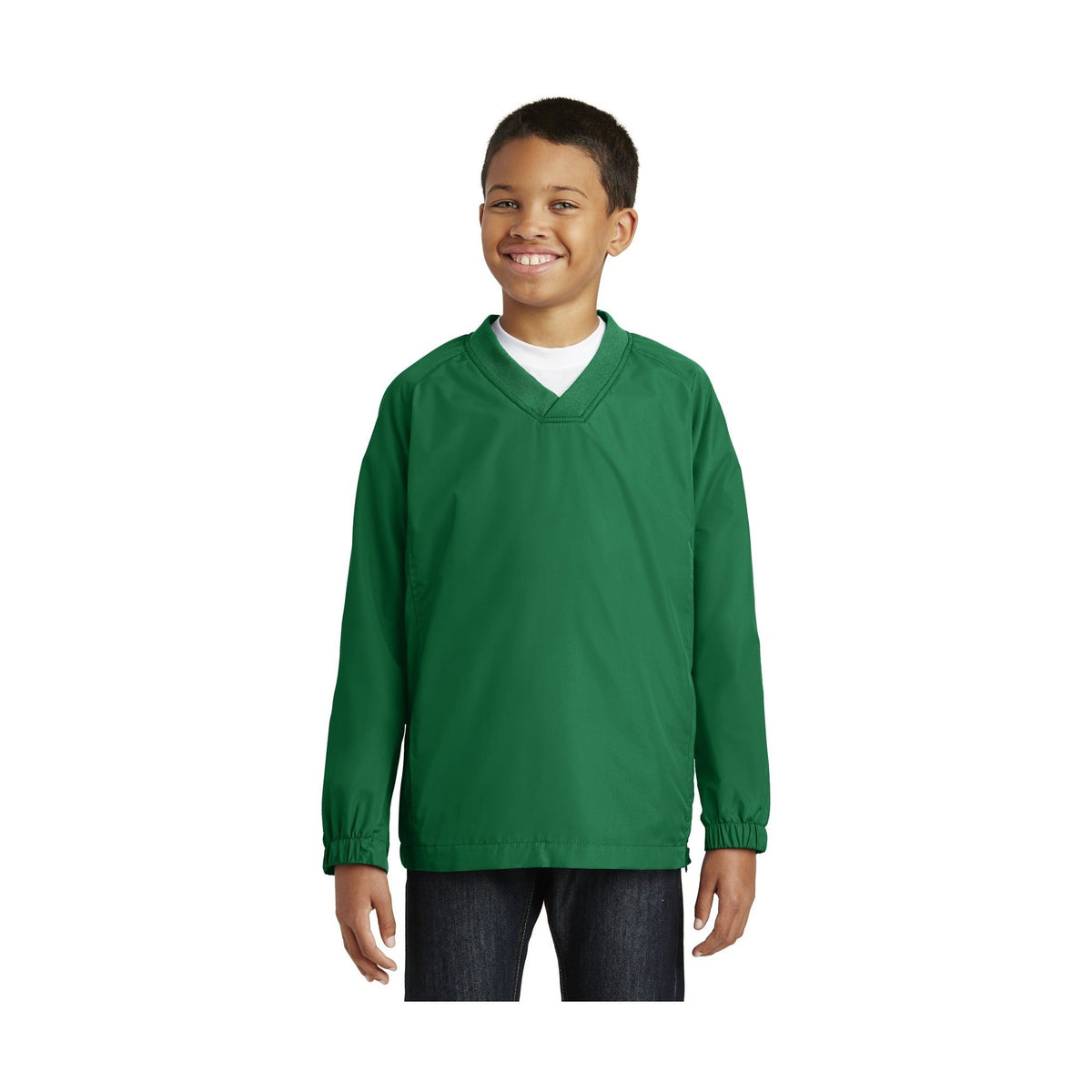 Sport-Tek ® Youth V-Neck Raglan Wind Shirt-1