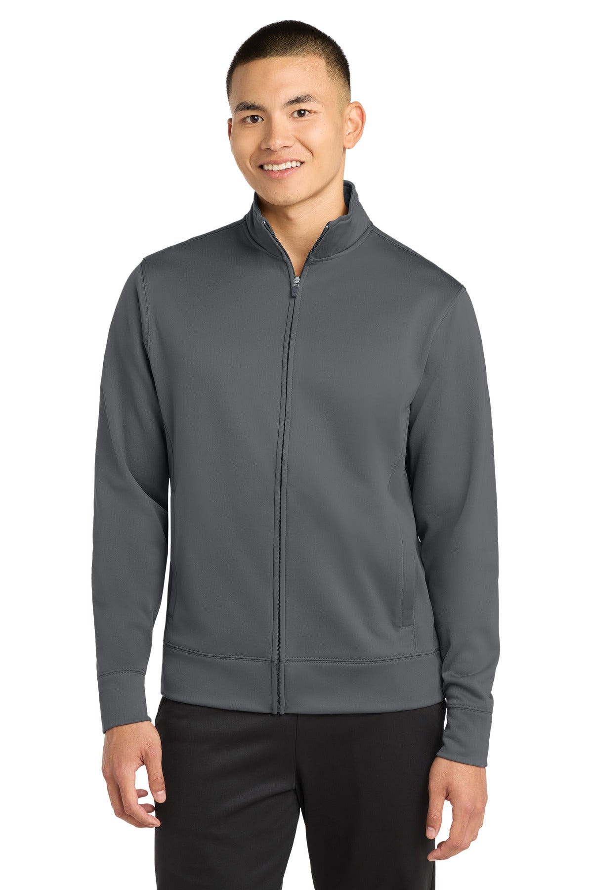 Sport-Tek Men's Sport-Wick Fleece Full-Zip Jacket