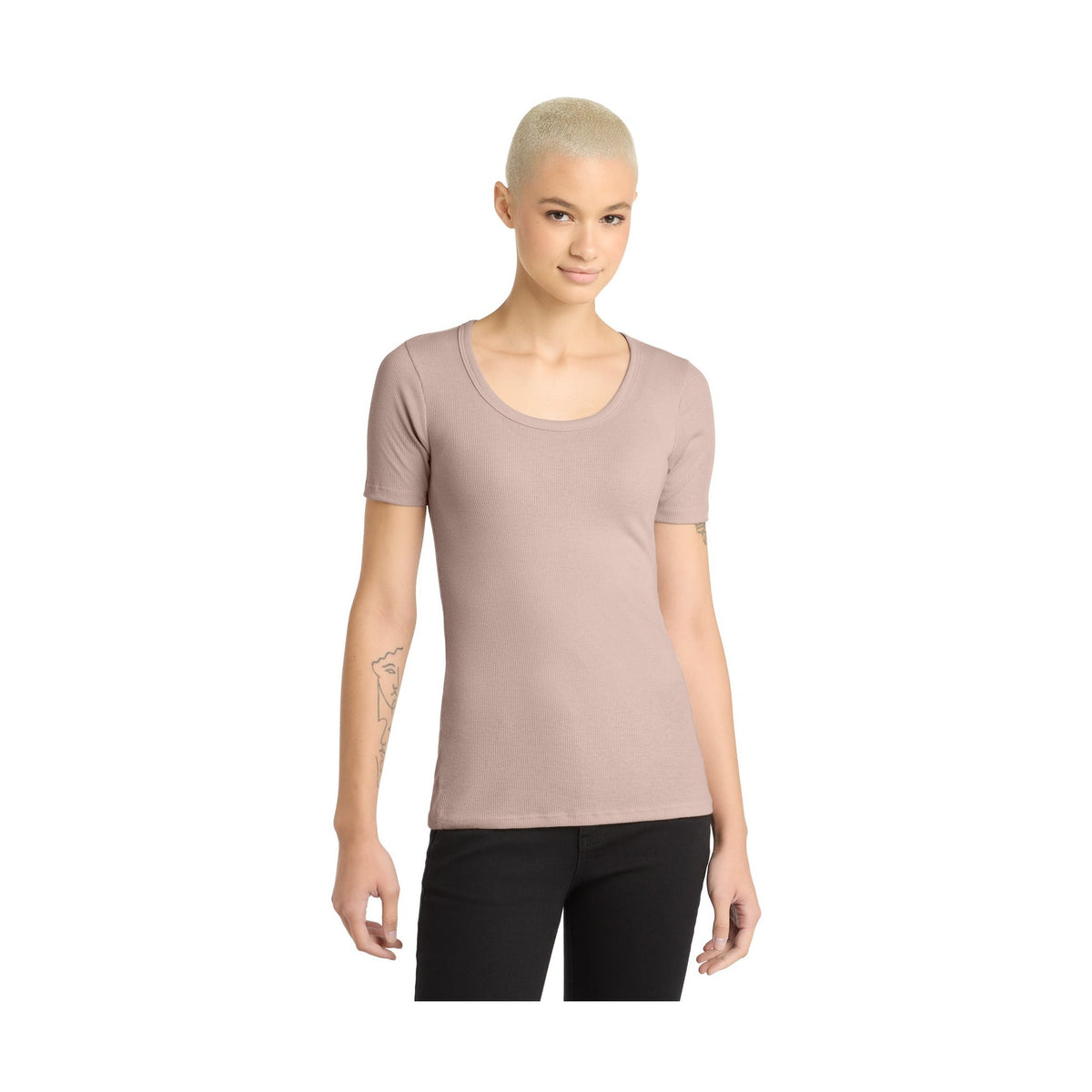 District Women's V.I.T. Rib Scoop Neck Tee DT6020