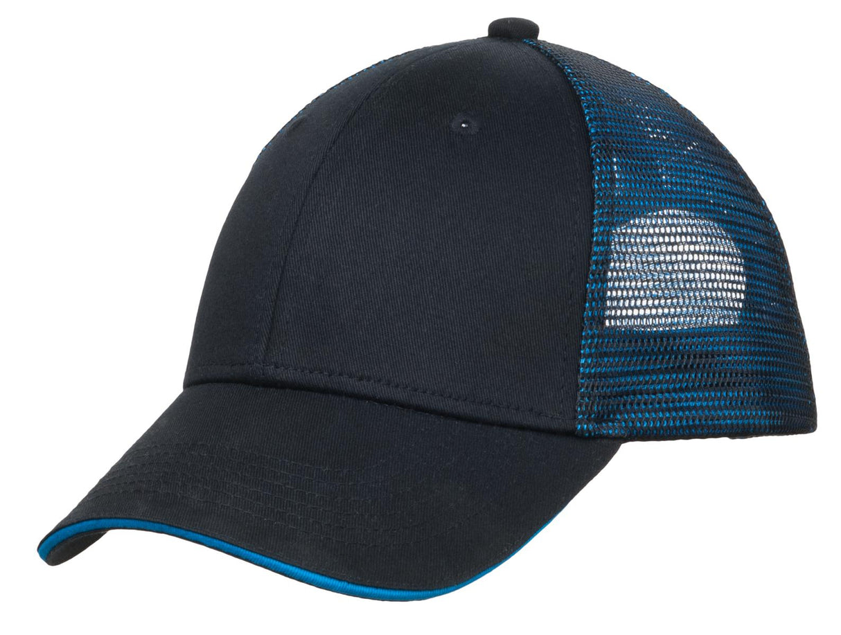Port Authority Double Mesh Snapback Sandwich Bill Cap