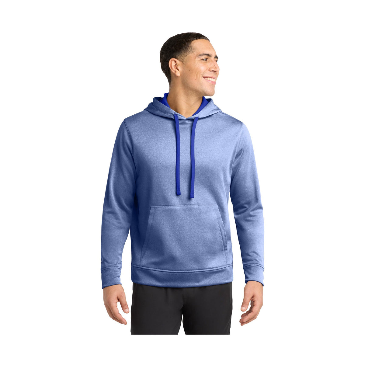 Sport-Tek Men's PosiCharge Sport-Wick Heather Fleece Hooded Pullover