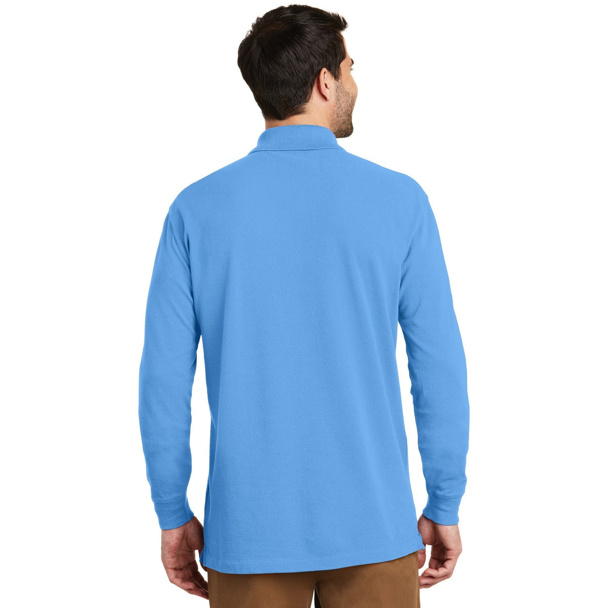 Port Authority Men's EZCotton Long Sleeve Polo-2