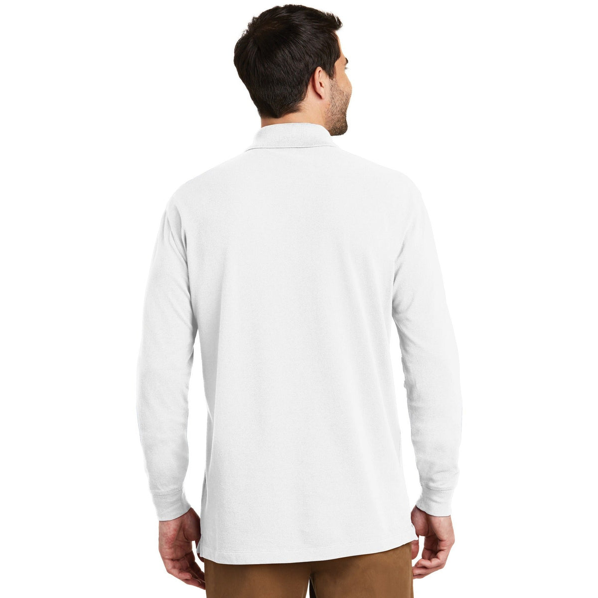 Port Authority Men's EZCotton Long Sleeve Polo-2