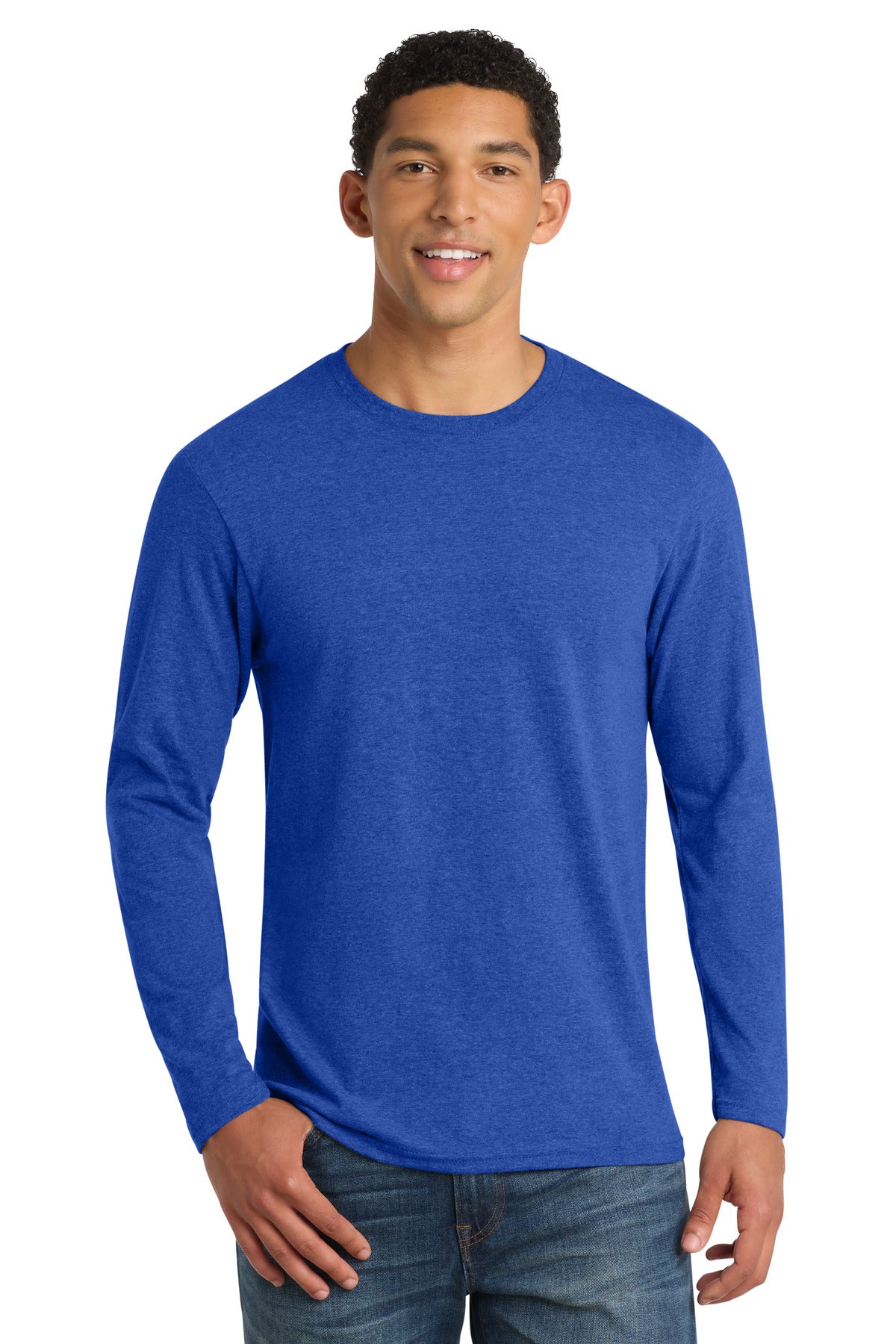 Port & Co Men's Long Sleeve Fan Favorite Blend Tee