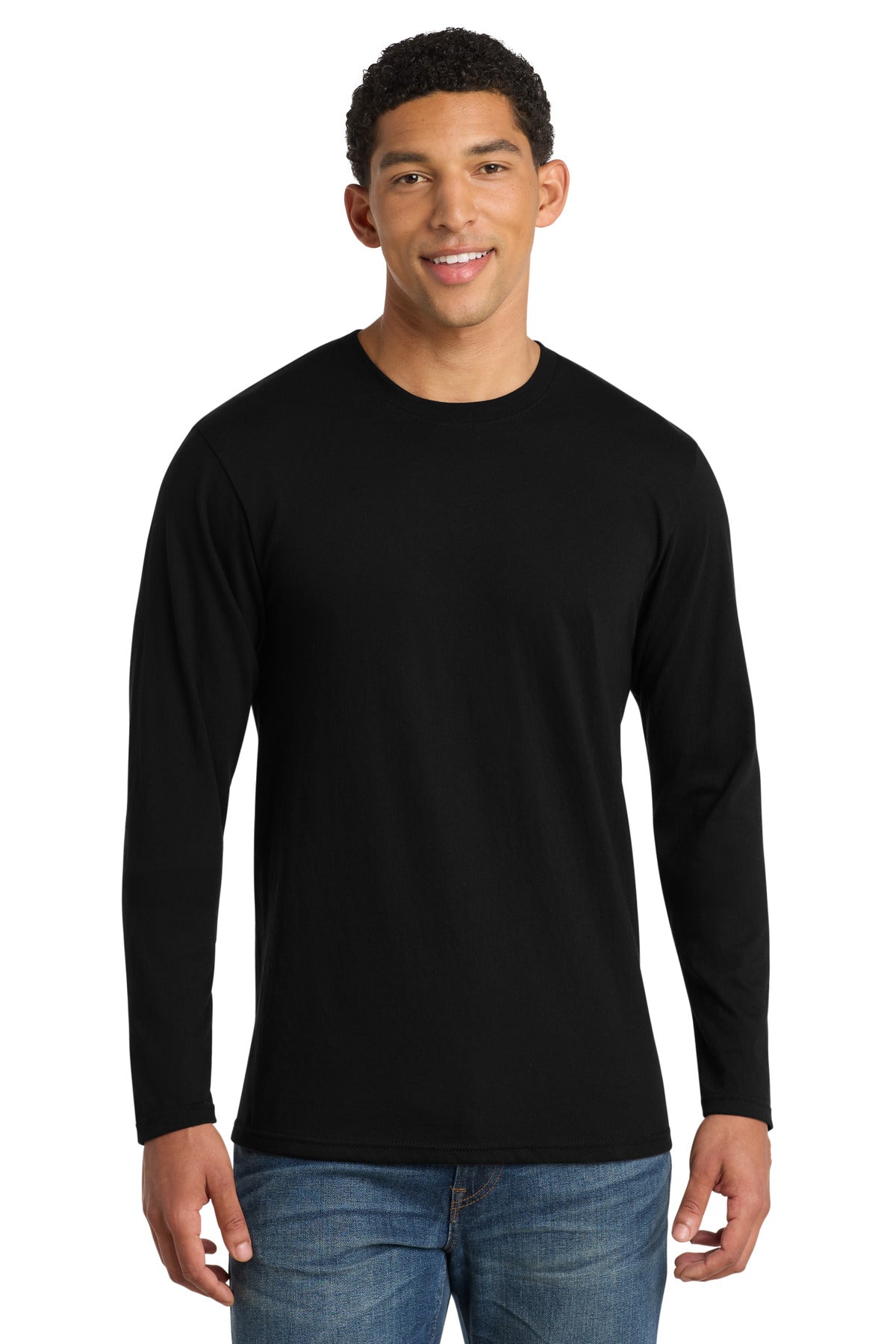 Port & Co Men's Long Sleeve Fan Favorite Blend Tee