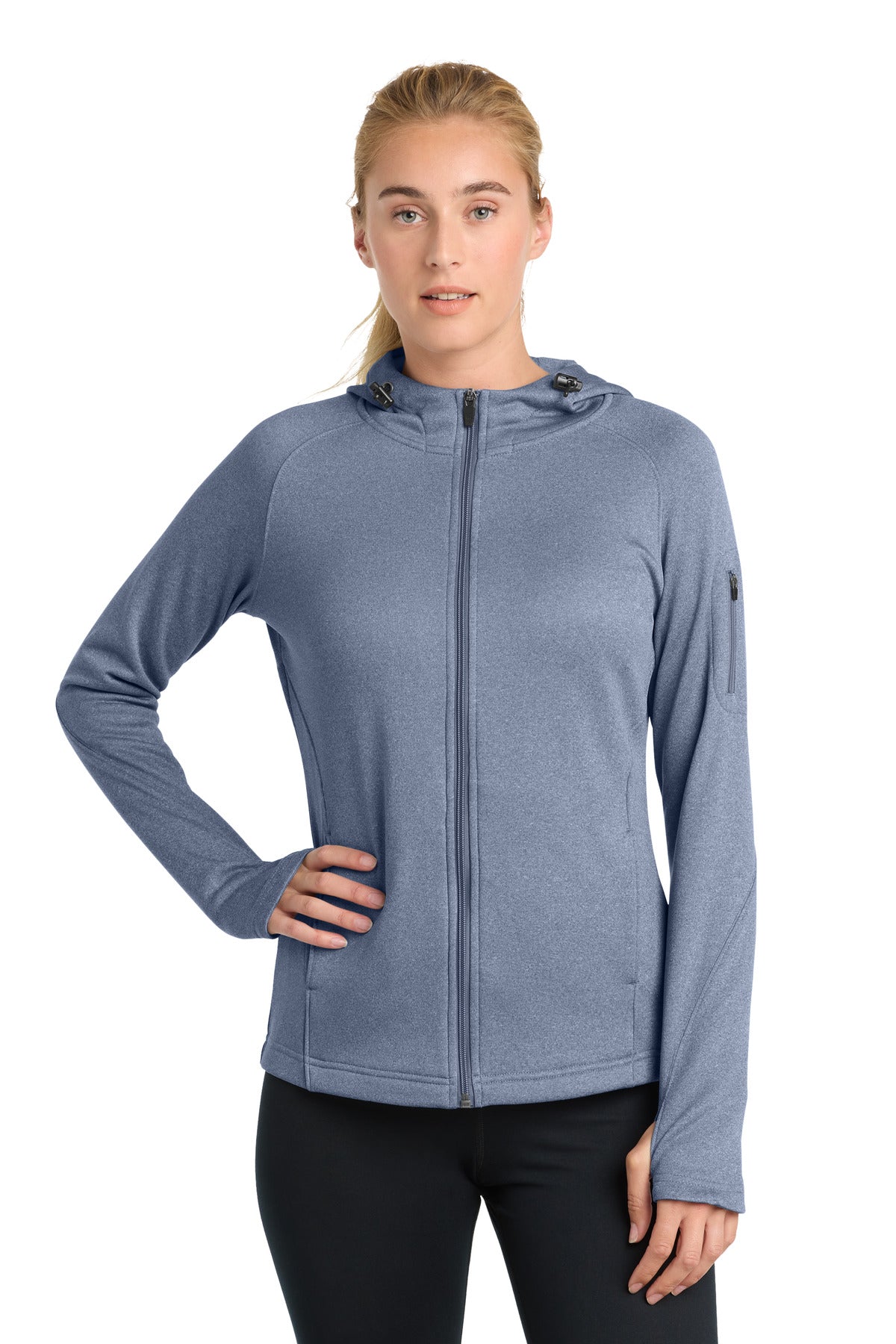 Sport-Tek Women's Tech Fleece Full-Zip Hooded Jacket