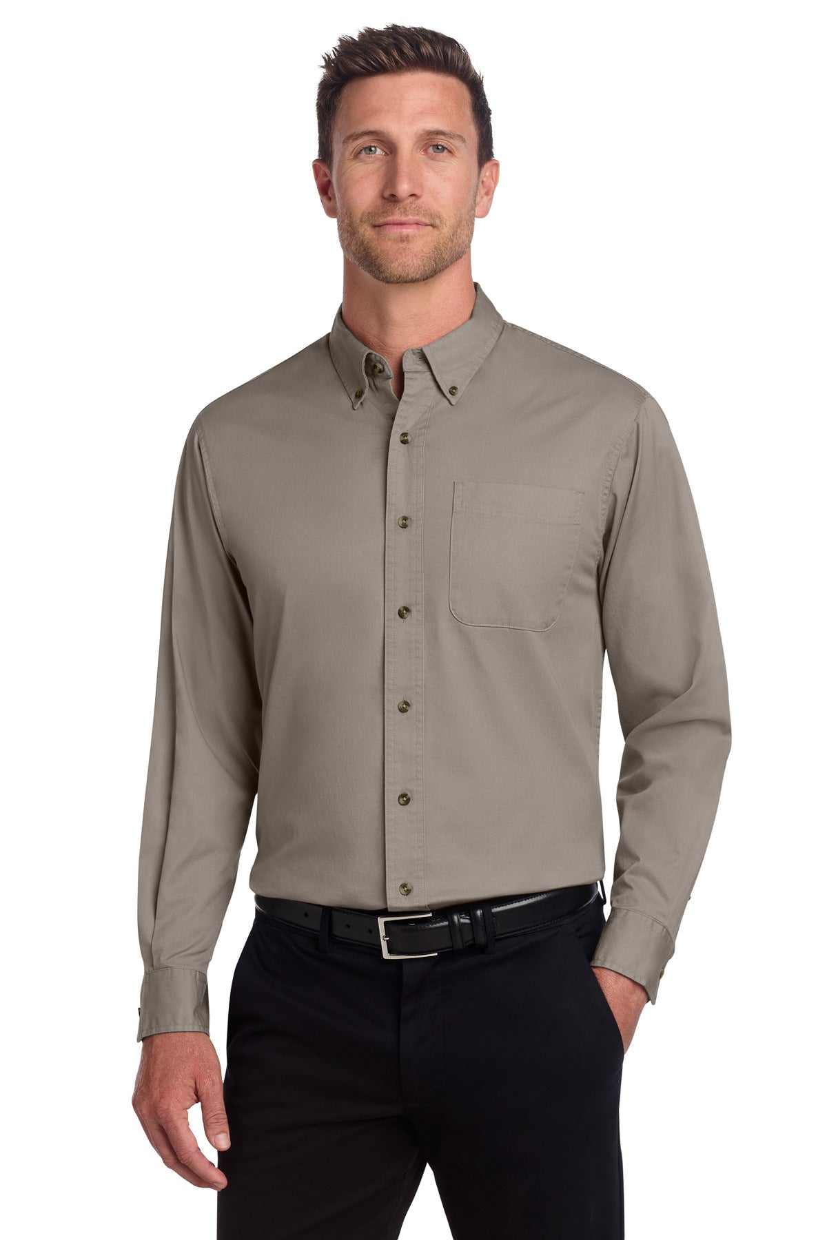 Port Authority Men's Long Sleeve Twill Shirt