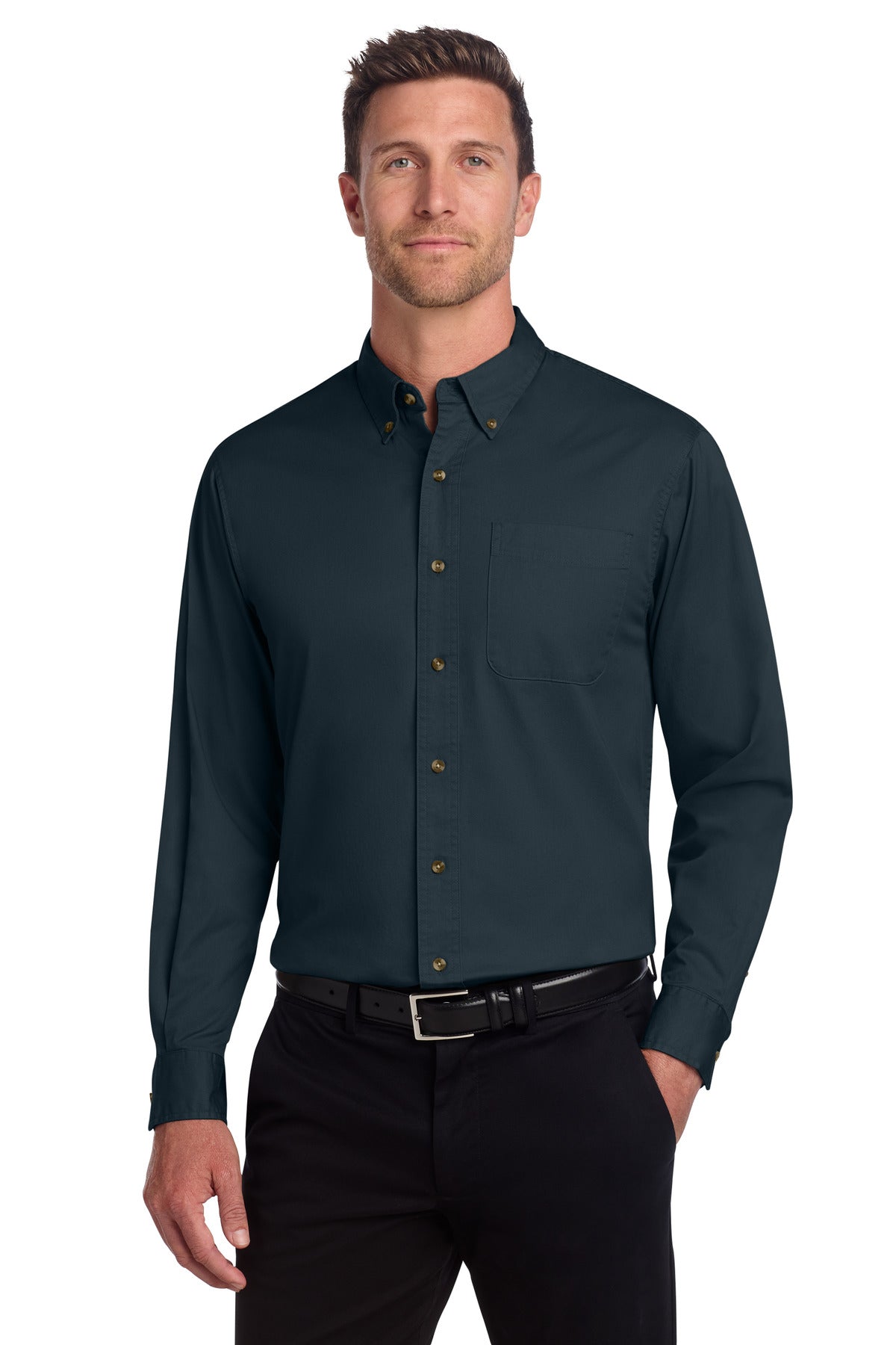 Port Authority Men's Long Sleeve Twill Shirt