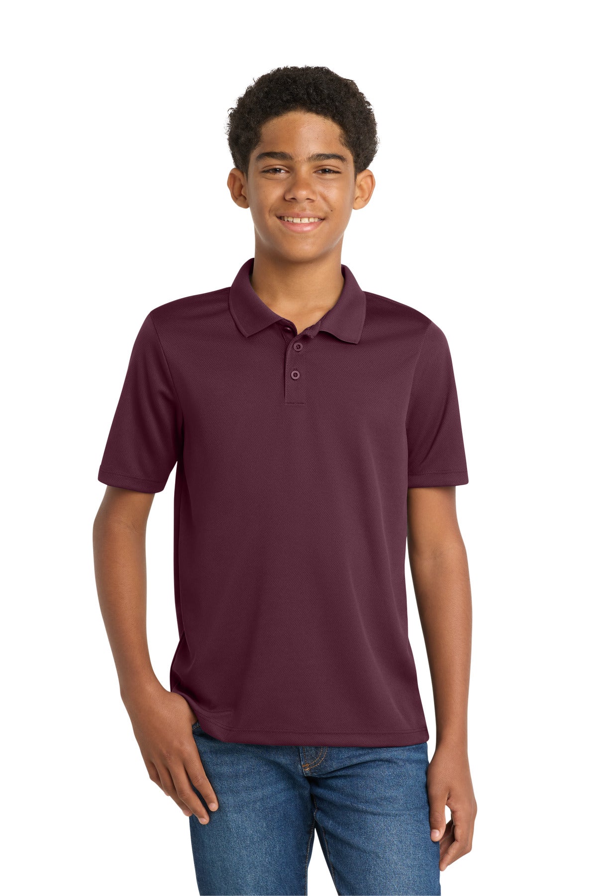 Sport-Tek Youth PosiCharge RacerMesh Polo