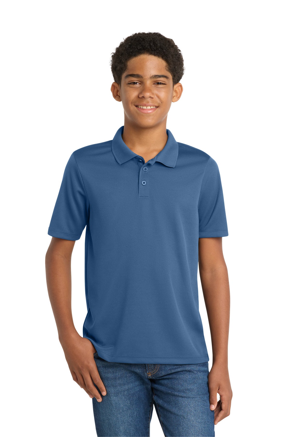 Sport-Tek Youth PosiCharge RacerMesh Polo