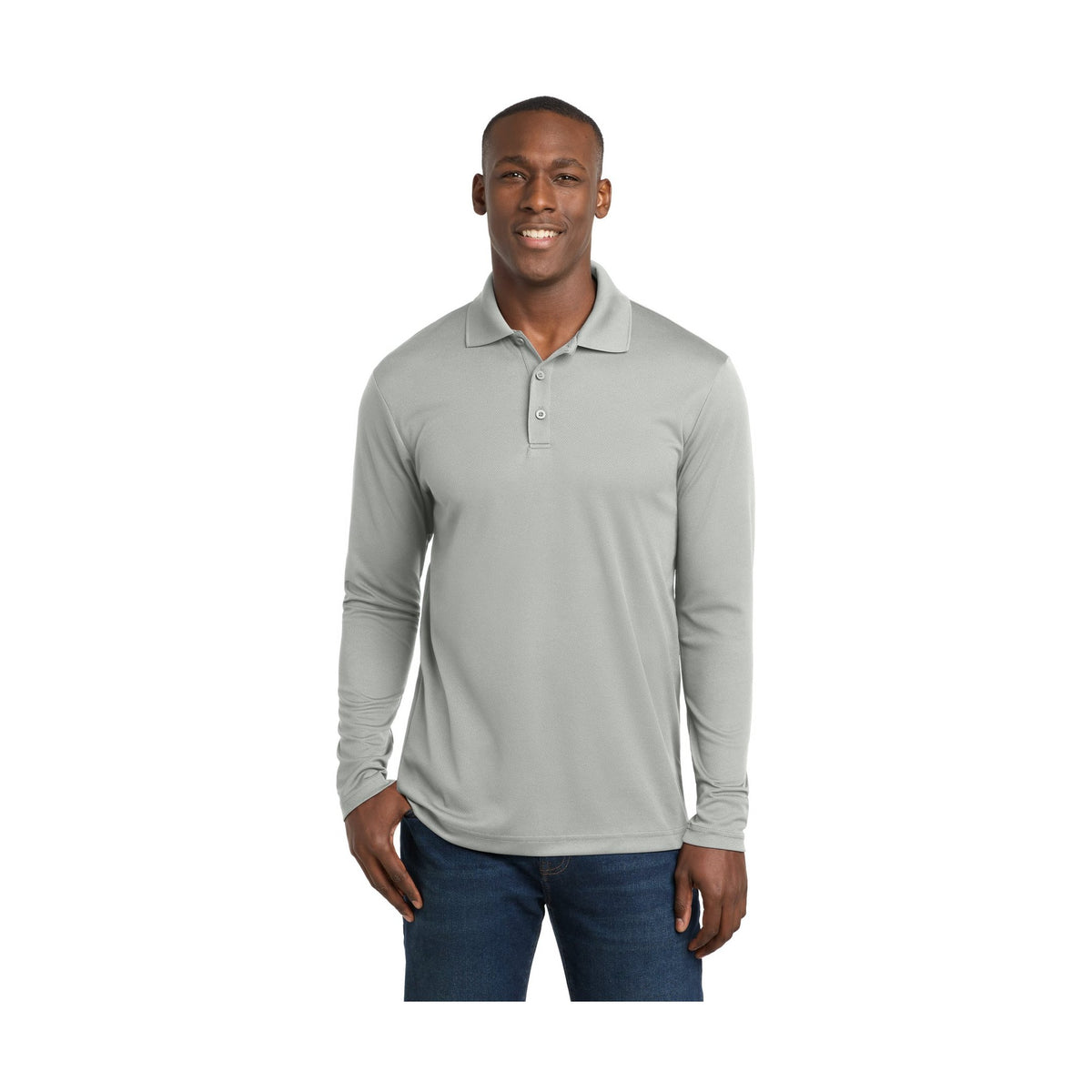 Sport-Tek Men's PosiCharge RacerMesh Long Sleeve Polo