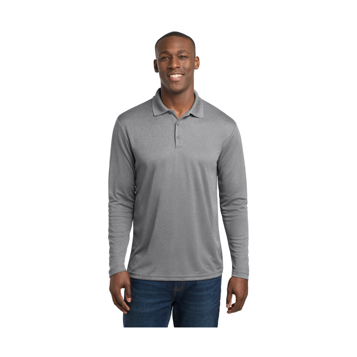 Sport-Tek Men's PosiCharge RacerMesh Long Sleeve Polo