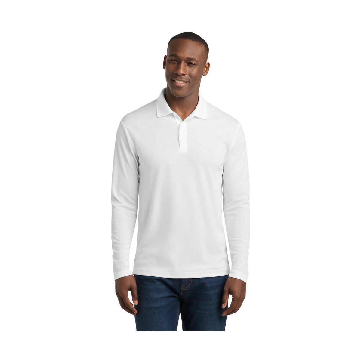 Sport-Tek Men's PosiCharge RacerMesh Long Sleeve Polo