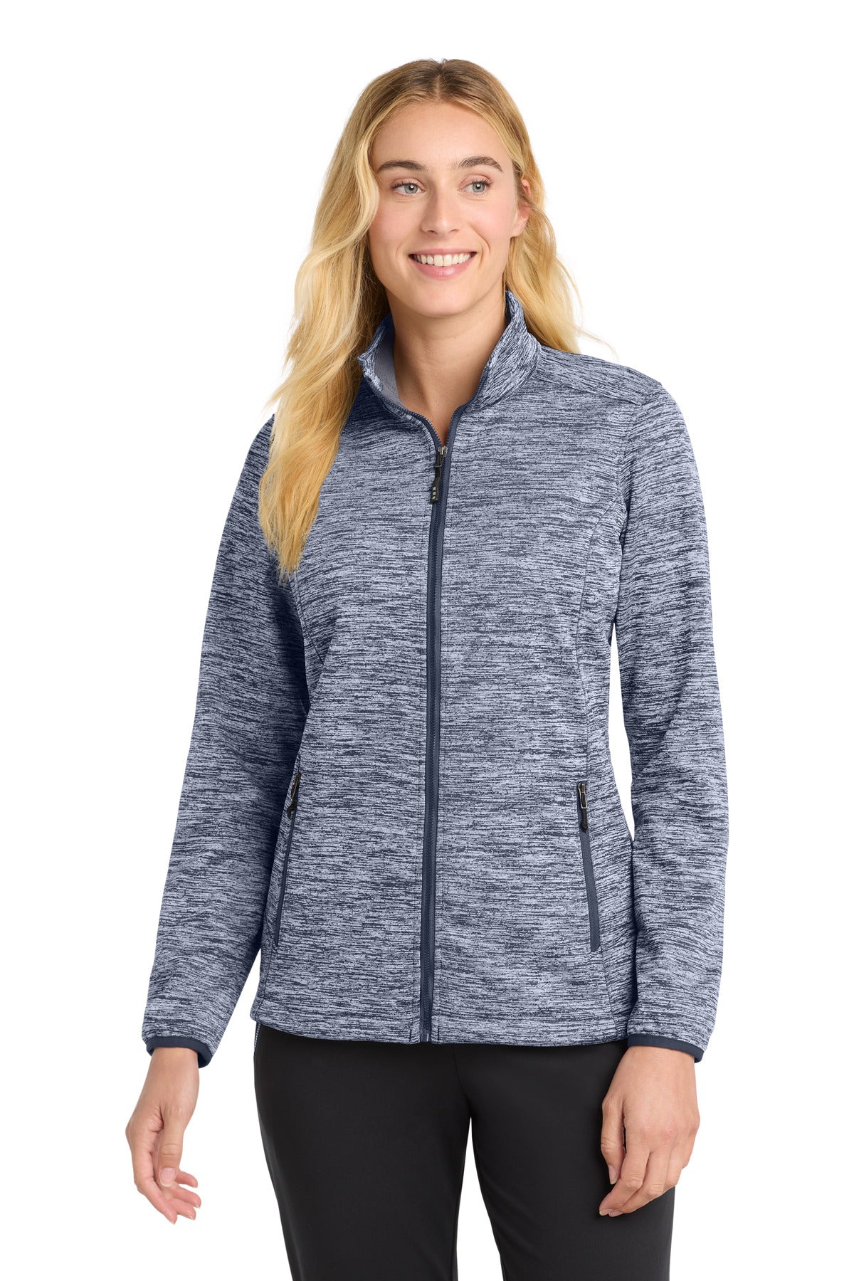 Sport-Tek Women's PosiCharge Electric Heather Soft Shell Jacket