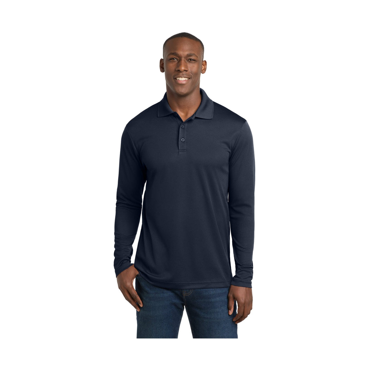 Sport-Tek Men's PosiCharge RacerMesh Long Sleeve Polo