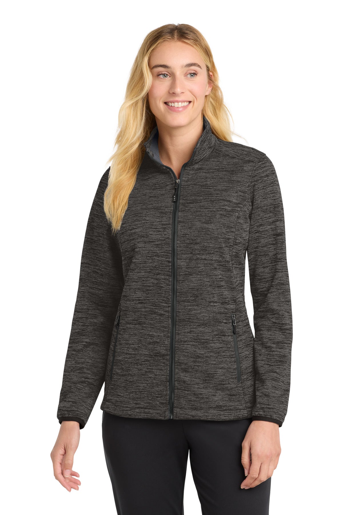 Sport-Tek Women's PosiCharge Electric Heather Soft Shell Jacket