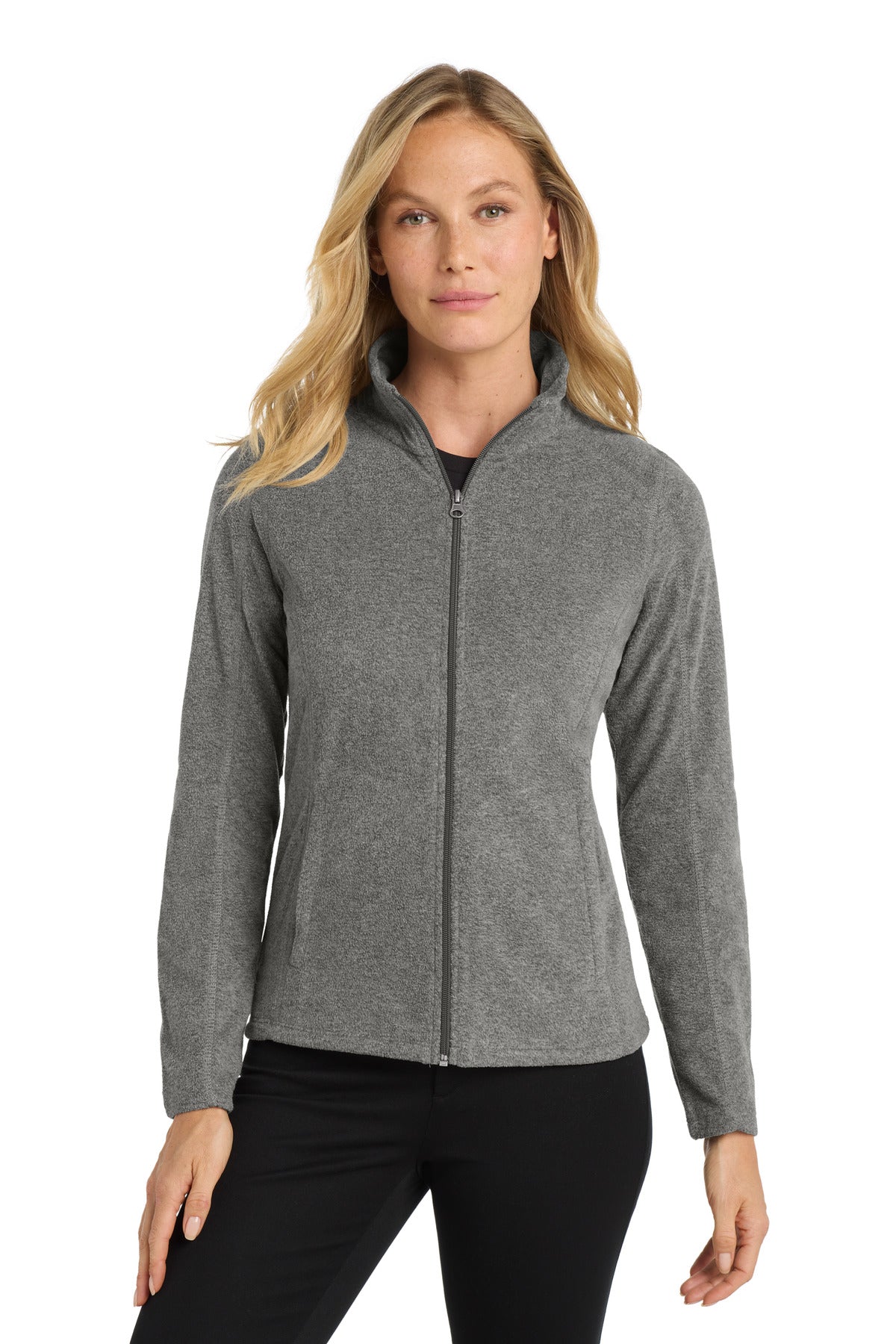Port Authority Women's Heather Microfleece Full-Zip Jacket