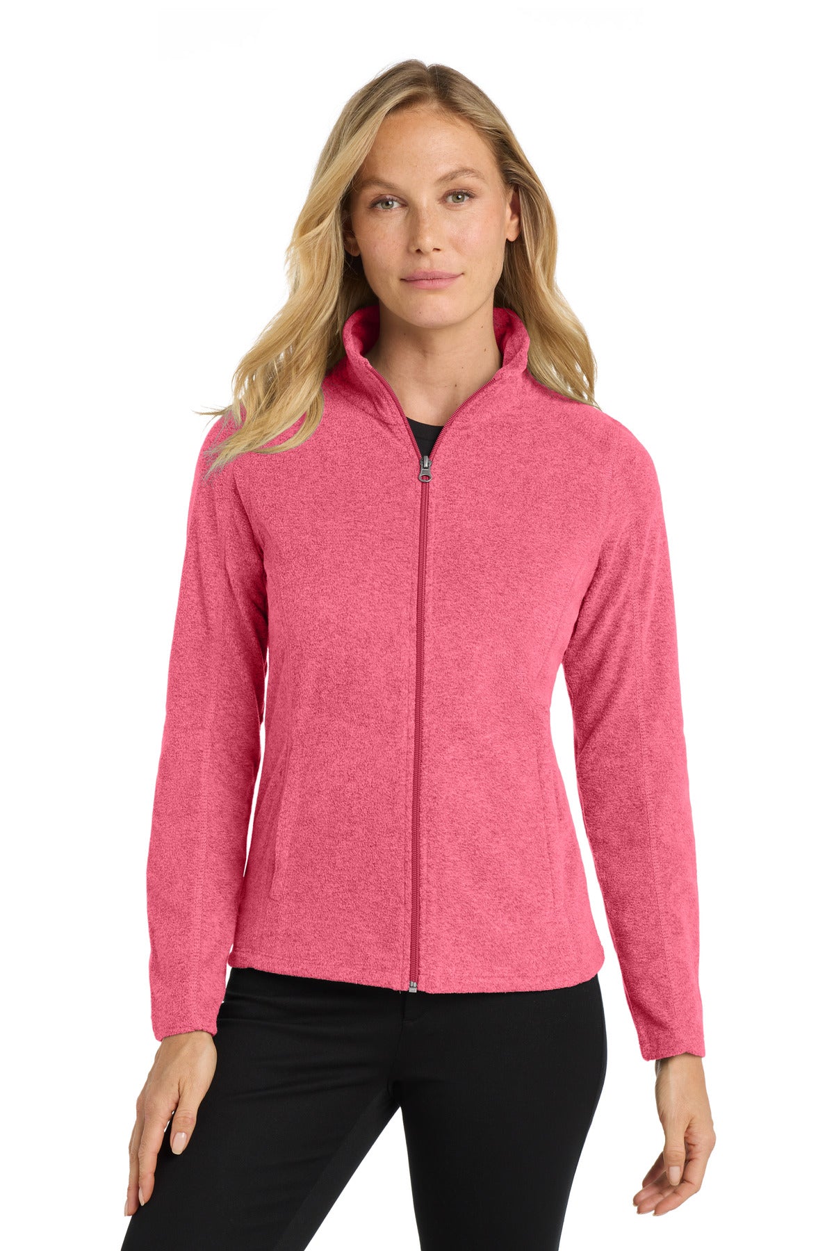 Port Authority Women's Heather Microfleece Full-Zip Jacket