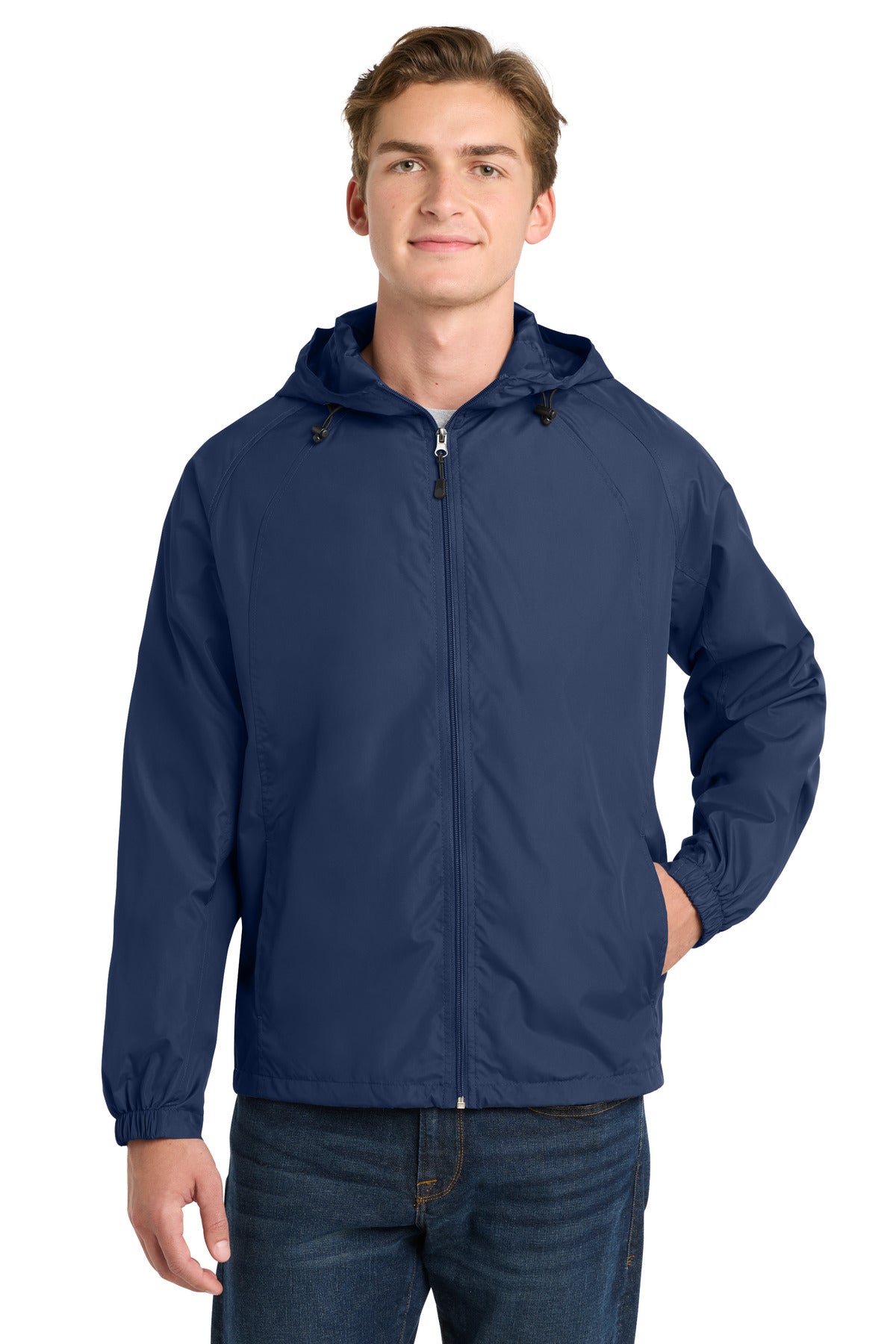 Sport-Tek Men's Hooded Raglan Jacket
