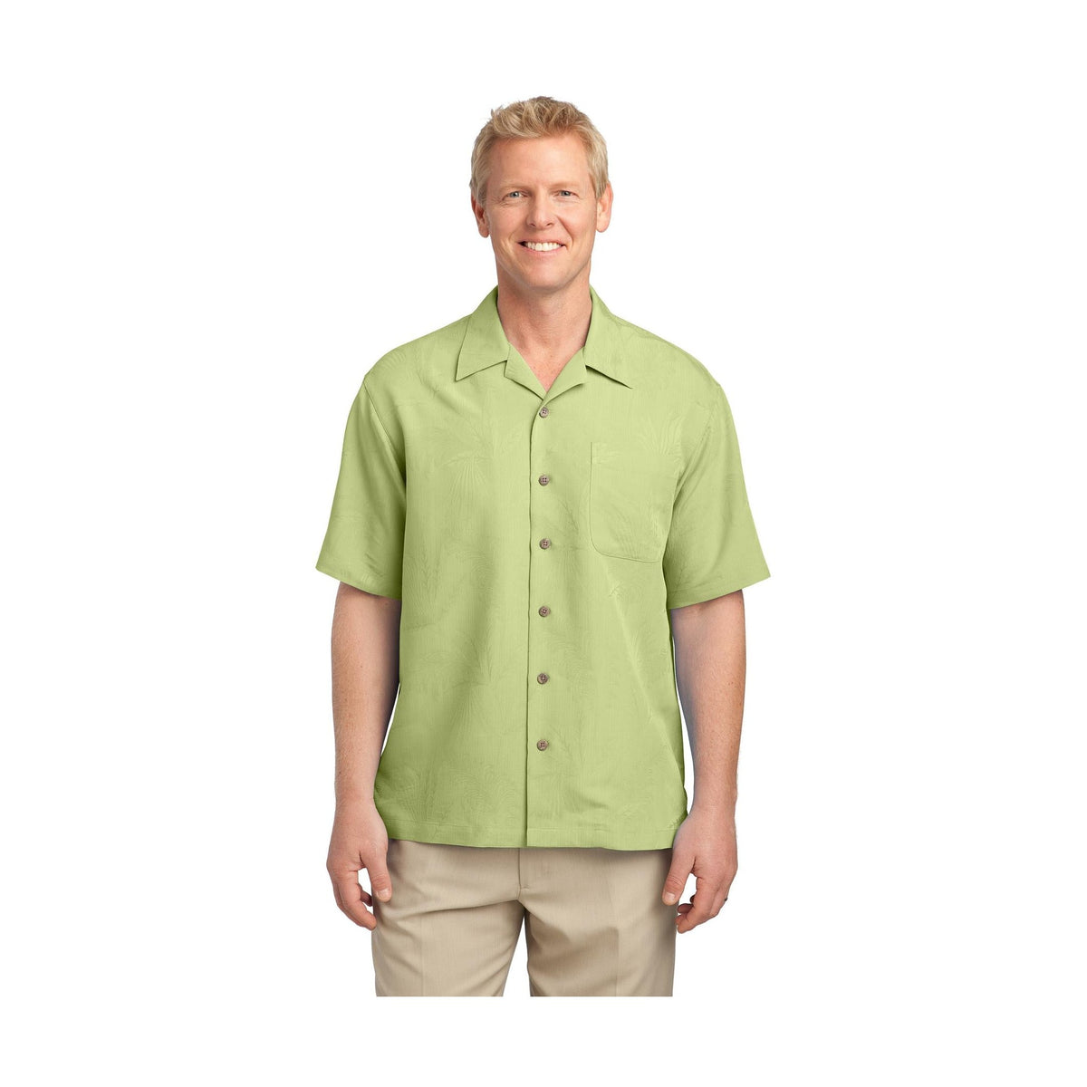 Port Authority Men's Patterned Easy Care Camp Shirt